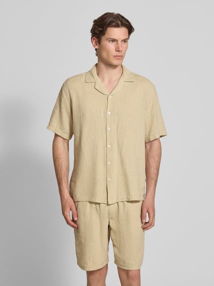 Redefined Rebel Regular Fit Leinenhemd mit Reverskragen Modell 'DYLAN' Offwhite 4