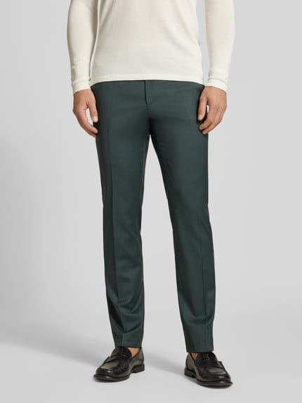 DIGEL Slim Fit Anzughose mit Bügelfalten Modell 'Move Apollo' Gruen 4