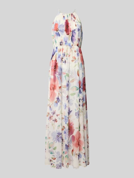 Jake*s Cocktail Abendkleid mit gelegten Falten Ecru 2