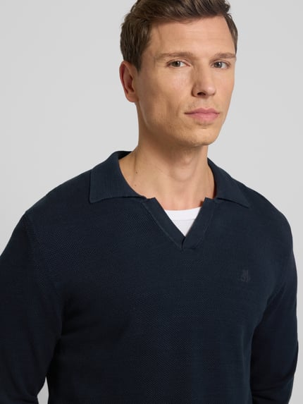 Marc O'Polo Regular fit pullover van puur katoen Marineblauw - 3