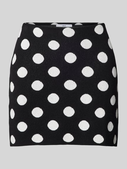 MANGO Minirock mit Seitenschlitzen Modell 'DALI' Black 2