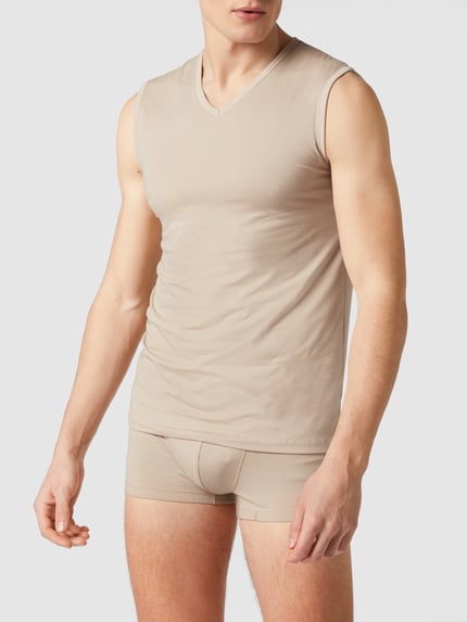 Mey Tanktop mit Stretch-Anteil Modell 'Muscle' Ecru 1