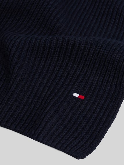 Tommy Hilfiger Schal aus Wolle Kaschmir mit Logo-Detail Marine 3