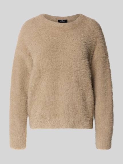 monari Regular fit pullover in gebreide look Lichtbruin - 2