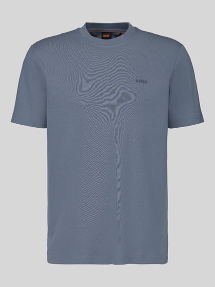 BOSS Orange Regular Fit T-Shirt aus reiner Baumwolle Modell 'Te_interlock' Blau 2