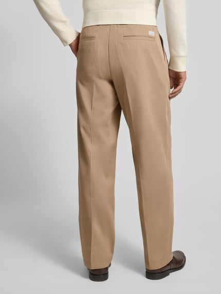 Tommy Hilfiger Weite Fit Hose aus reiner Baumwolle Modell 'MURRAY' Beige 5