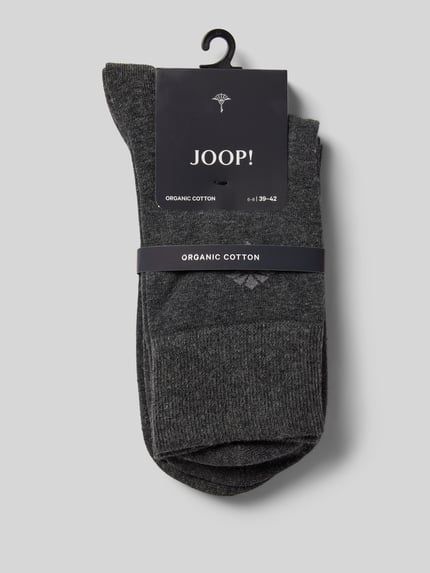 JOOP! COLLECTION Socken mit Label-Print im 2er-Pack Anthrazit 3