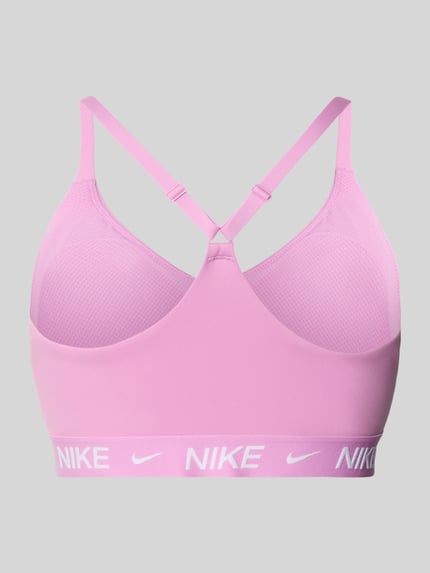 Nike Training Sport-BH mit Label-Bund Pink 3