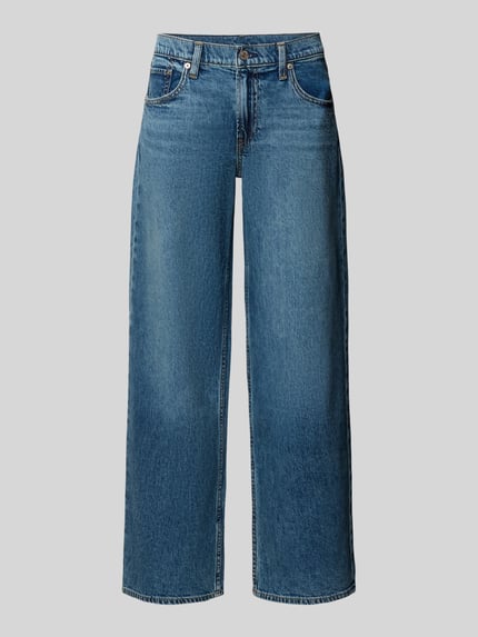 GAP Regular Fit Jeans Wide Leg Denim Look Jeansblau 1