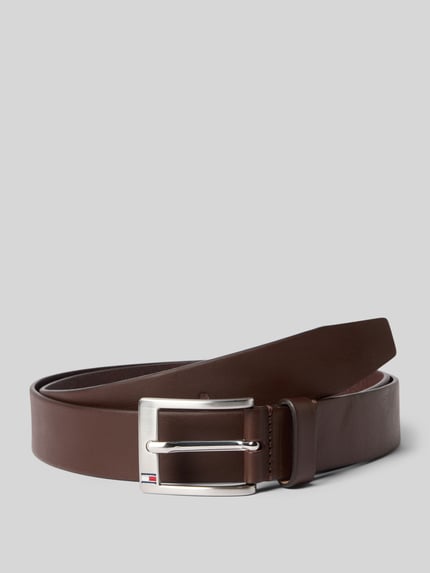 Tommy Hilfiger New Aly leren riem Donkerbruin - 1