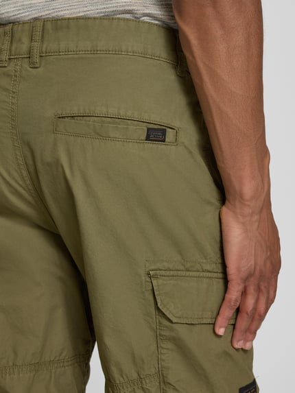 camel active Regular Fit Capri-Bermudas mit Cargotaschen Oliv 3