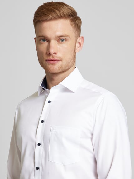 OLYMP Modern Fit Businesshemd mit Kentkragen Weiss 3