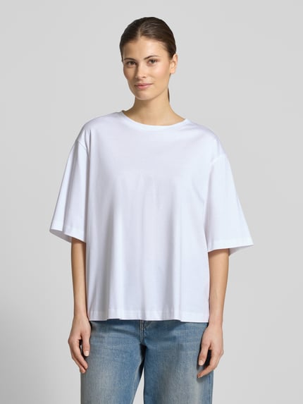 DRYKORN Oversized T-Shirt mit Rundhalsausschnitt Modell 'PINARA' Weiss 4