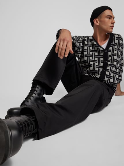 Kenzo cargobroek met elastische band Zwart - 3