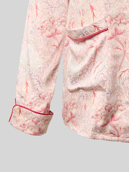 CCDK Copenhagen Pyjamabovendeel met reverskraag, model 'Josephine' Roze - 2