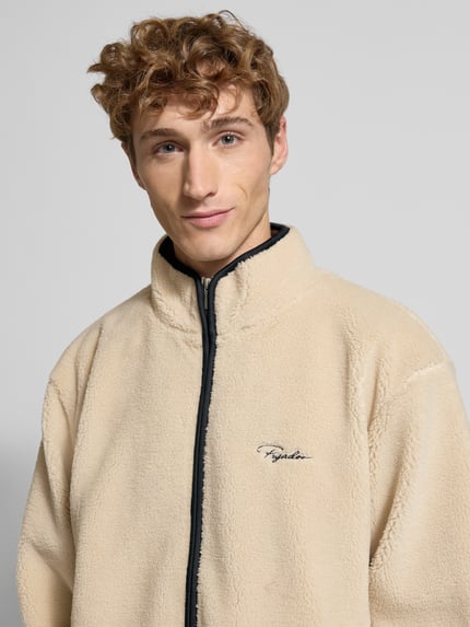 PEGADOR Teddyjacke mit Reißverschluss Ecru 3