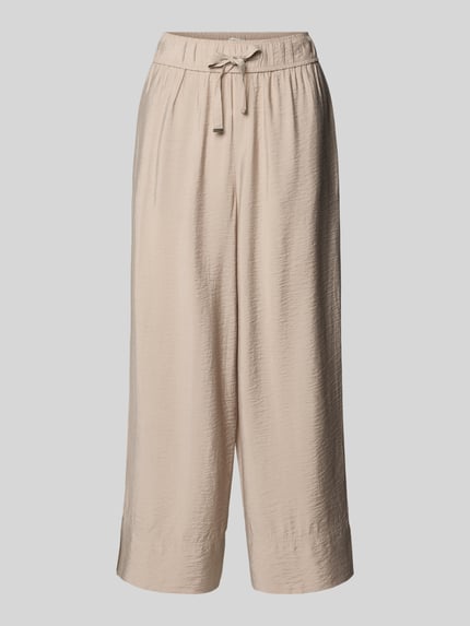 Tom Tailor regular fit culotte van viscosemix Taupe - 2