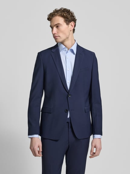 Strellson Regular fit 2-knoops colbert met wol Donkerblauw - 4