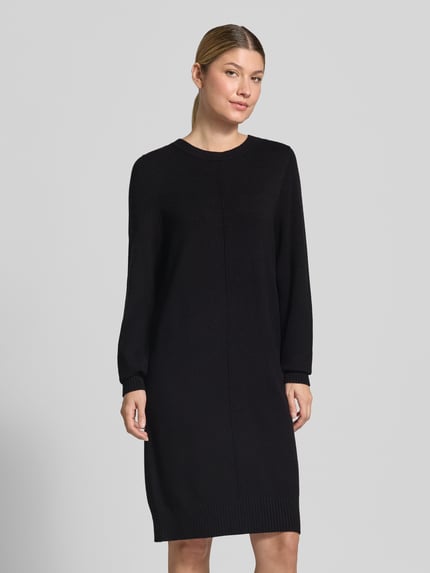 Christian Berg Woman Knielanges Strickkleid mit Rundhalsausschnitt Black 4