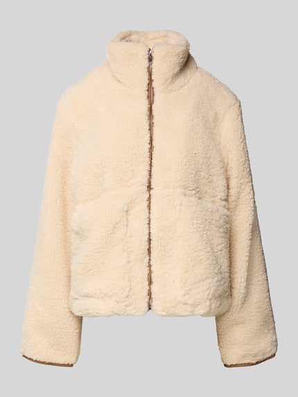 Neo Noir Jacke mit Teddyfell Modell 'Effa' Cognac 2