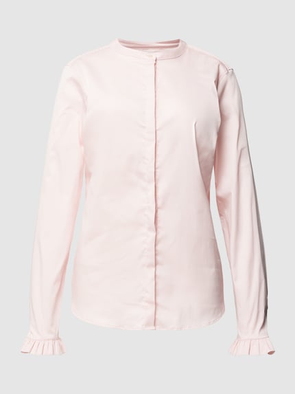 MOS MOSH Blouse met opstaande kraag, model 'Mattie' Lichtroze - 2