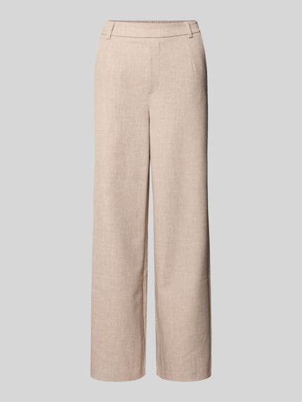 Produktfoto, High Waist Hose Modell 'VARONE' von Vila in Beige, weiter Schnitt, Material-Mix mit Viskose, glatte Textur, Wide Leg