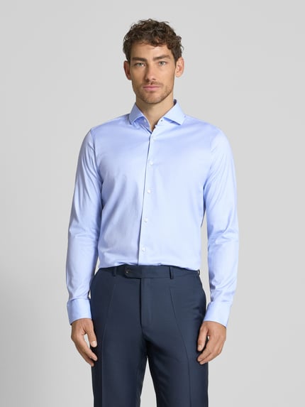 BOSS Regular Fit Business-Hemd mit Haifischkragen Bleu 4