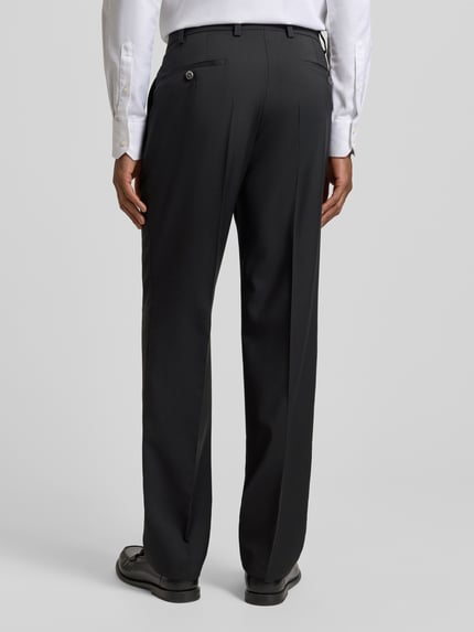 Hiltl Anzughose aus Schurwolle Modell 'Piacenza I' Metallic Black 5