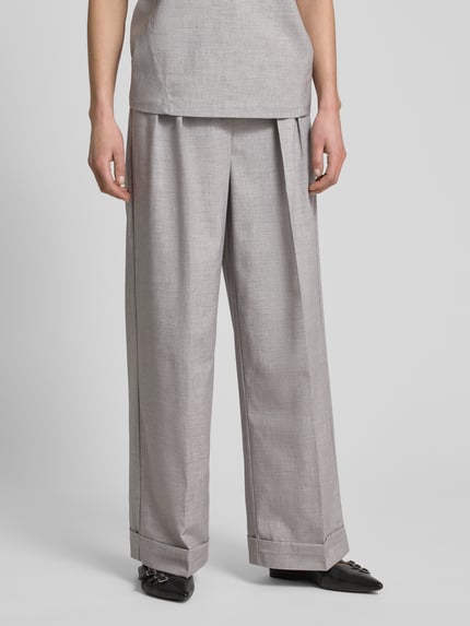LeGer Stoffen broek met achterzak, model 'Jale' - LeGer Studio-collectie Lichtgrijs - 4