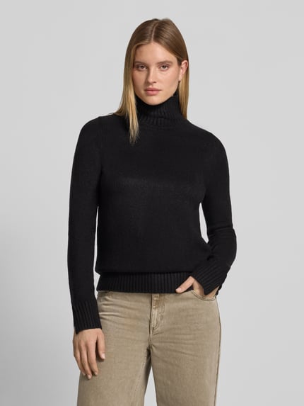 Jake*s Casual Rollkragenpullover mit Label-Detail Black 4