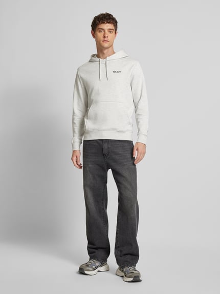 Pepe Jeans Hoodie met labelprint  Lichtgrijs - 1