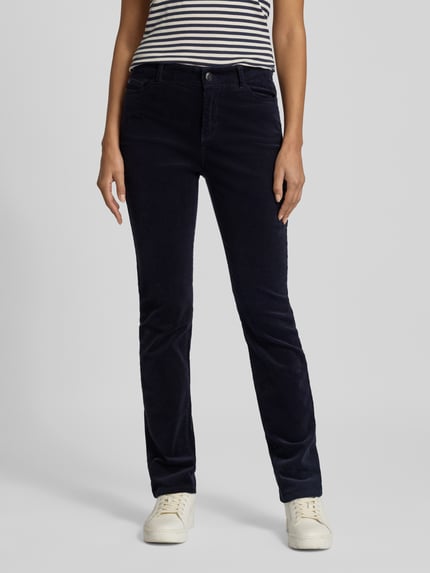 Christian Berg Woman Slim Fit Cordhose im 5-Pocket-Design Dunkelblau 4