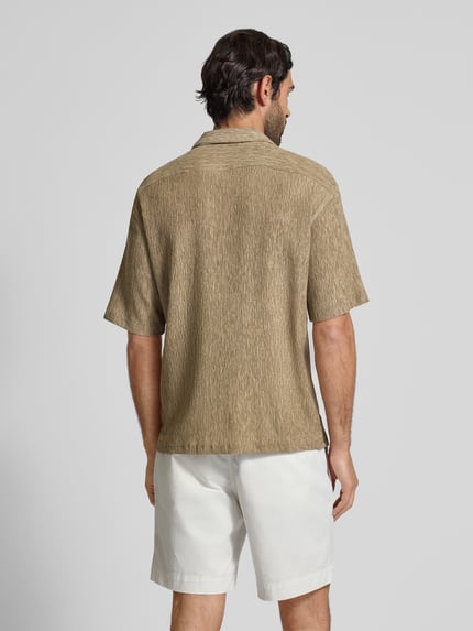 Jake*s Studio Men Regular fit vrijetijdsoverhemd met reverskraag Beige - 5