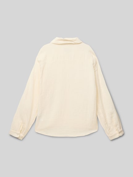 ONLY Regular fit overhemdblouse van puur katoen, model 'THYRA‘ Zand - 3