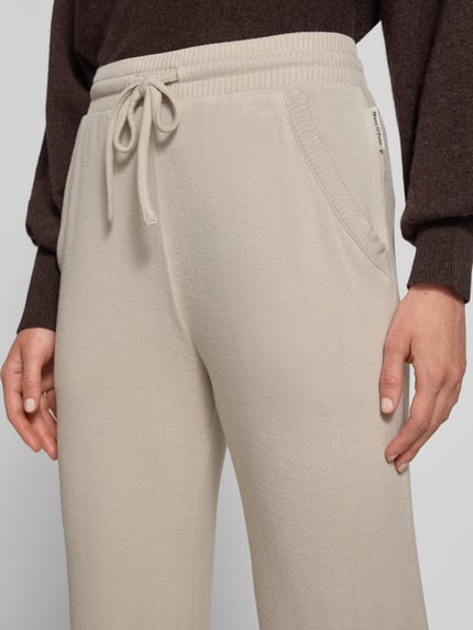 Marc O'Polo Wide Leg Jogginghose aus Modal-Mix Beige Melange 2