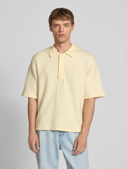 JACK & JONES Koszulka polo o kroju regular fit z listwą guzikową model ‘ACAPULCO’ Beżowy 4