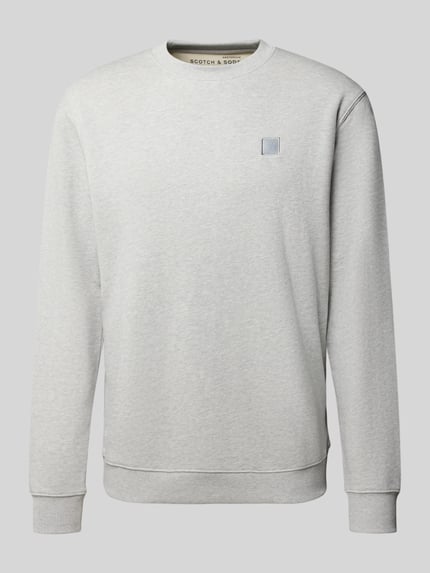 Scotch & Soda Sweatshirt met ribboorden Lichtgrijs gemêleerd - 2