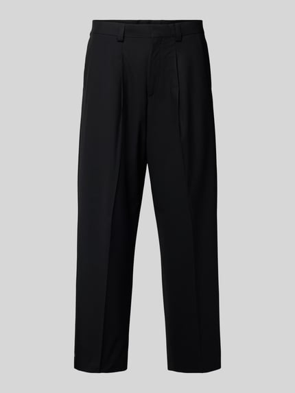 HUGO Straight Fit Hose aus Schurwoll-Mix Modell 'TONY' Black 2