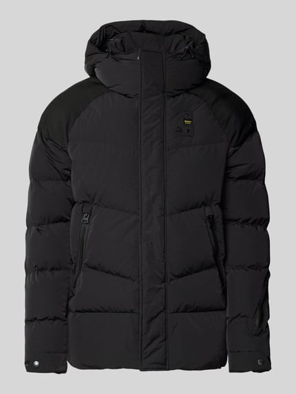 Blauer USA Kurtka puchowa z naszywką z logo model 'CROWN' Czarny 2