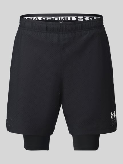 Under Armour Relaxed Fit Sportshorts im Double-Layer-Look Black 2