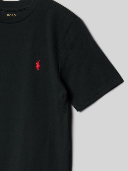 Polo Ralph Lauren Teens t-shirt z wyhaftowanym logo Czarny 2