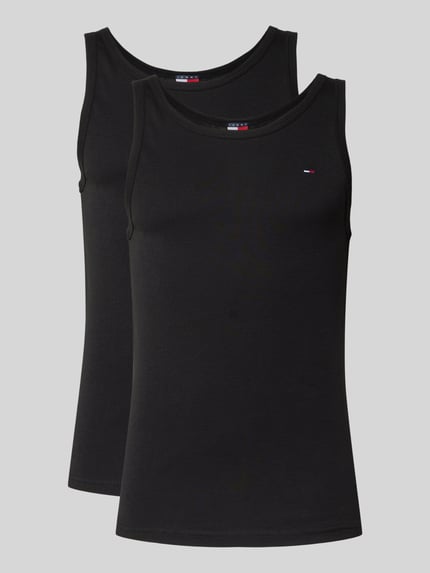 Slim Fit Tank Top aus reiner Baumwolle im 2er-Pack Shop The Look MANNEQUINE