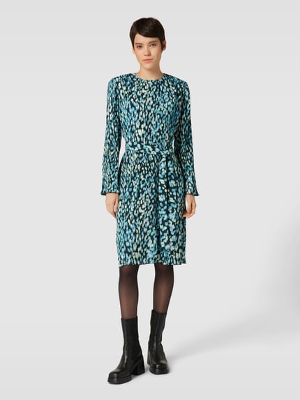 Jake*s Studio Woman Knielanges Kleid mit Rundhalsausschnitt Hellblau 4