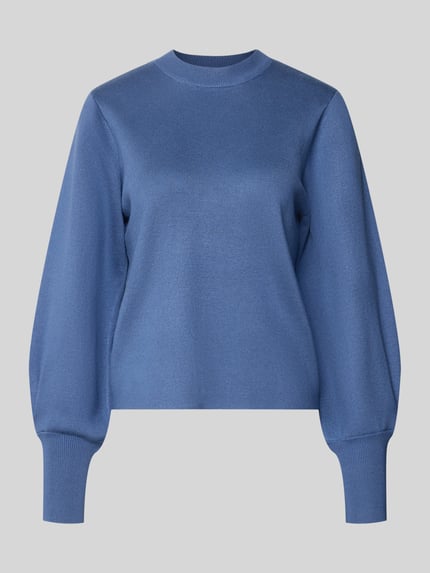 Jake*s Collection Regular Fit Pullover mit Ballonärmeln von Jake*s Collection 'K106-comppleat' Eisblau 2