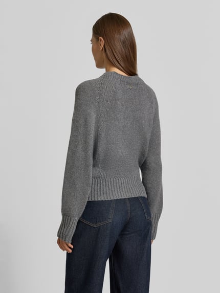 JOOP! Regular fit pullover met mix van viscose en kasjmier model 'Kusi' Middengrijs - 5