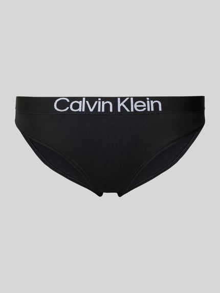 Calvin Klein Underwear Slip met label in band, model 'MAX' Zwart - 1