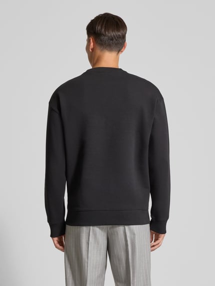 HUGO Relaxed Fit Sweatshirt aus Baumwoll-Mix Modell 'DETTIL' Black 5