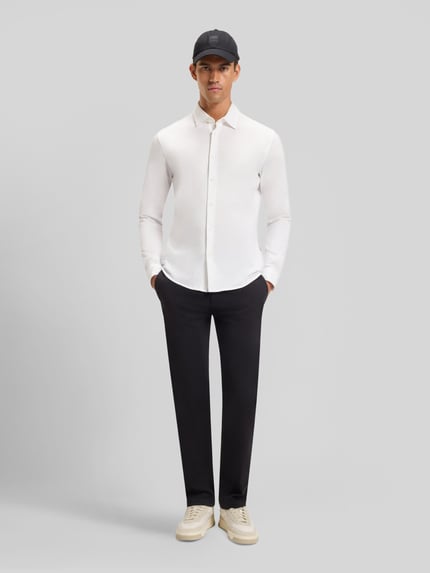 BOSS Orange Slim Fit Freizeithemd aus reiner Baumwolle Modell 'MYSOFT_2' Weiss 1
