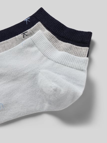 CK Calvin Klein Krótkie skarpety z detalem z logo w zestawie 3 szt. Jasnoniebieski 2
