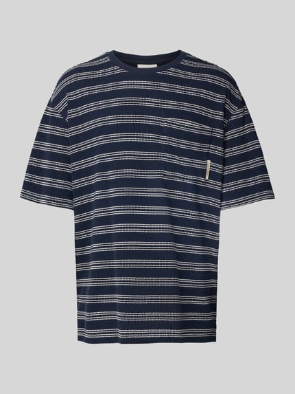 Calvin Klein Jeans T-Shirt mit Brusttasche Marine 2